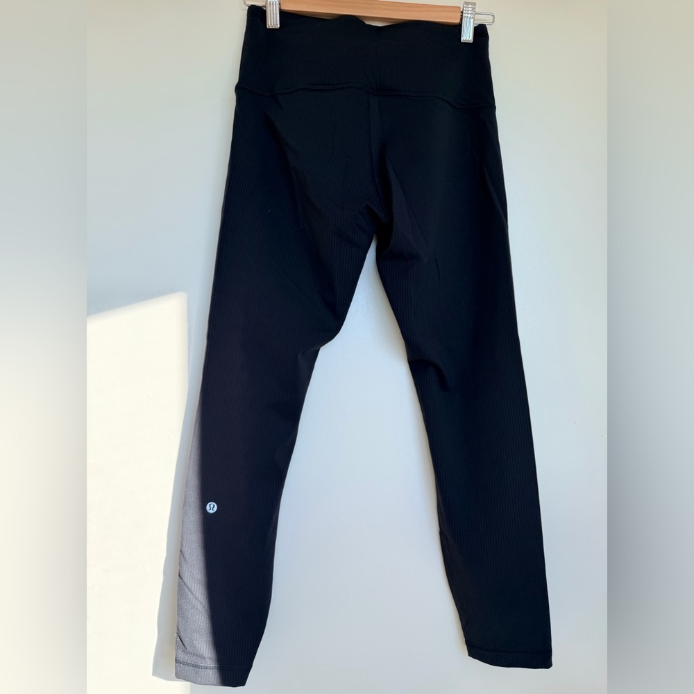 Lululemon Athletica ribbed Midnight Black Leggings